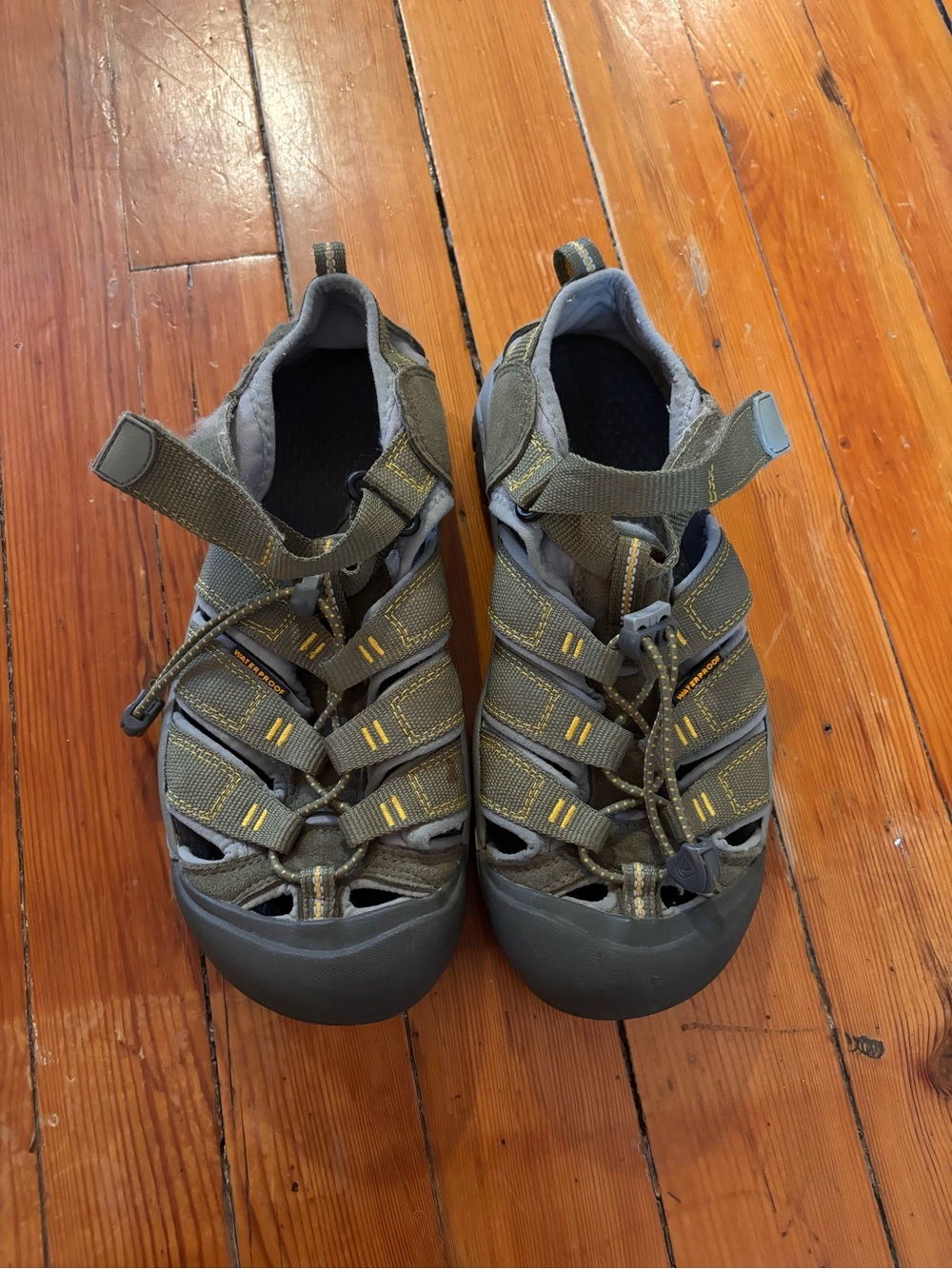 Keen Olive Green and Yellow Womens Sandals